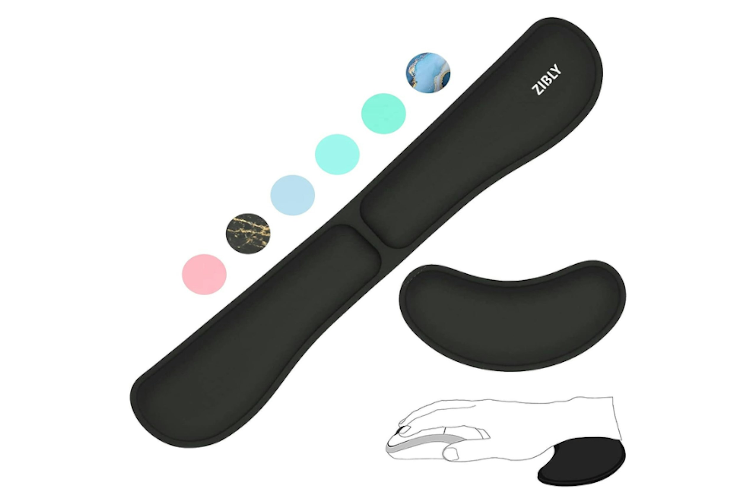 ZIBLY Wrist Rest Keyboard and Mouse Set - possibly the best keyboard wrist rest