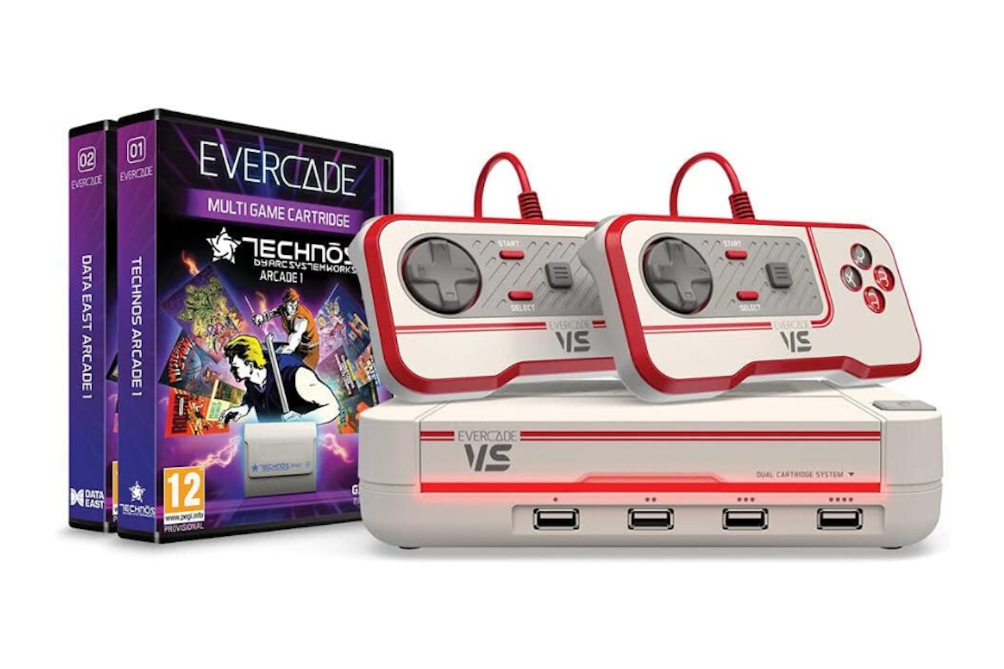 Evercade VS Retro Premium Pack - an example of the best retro game console