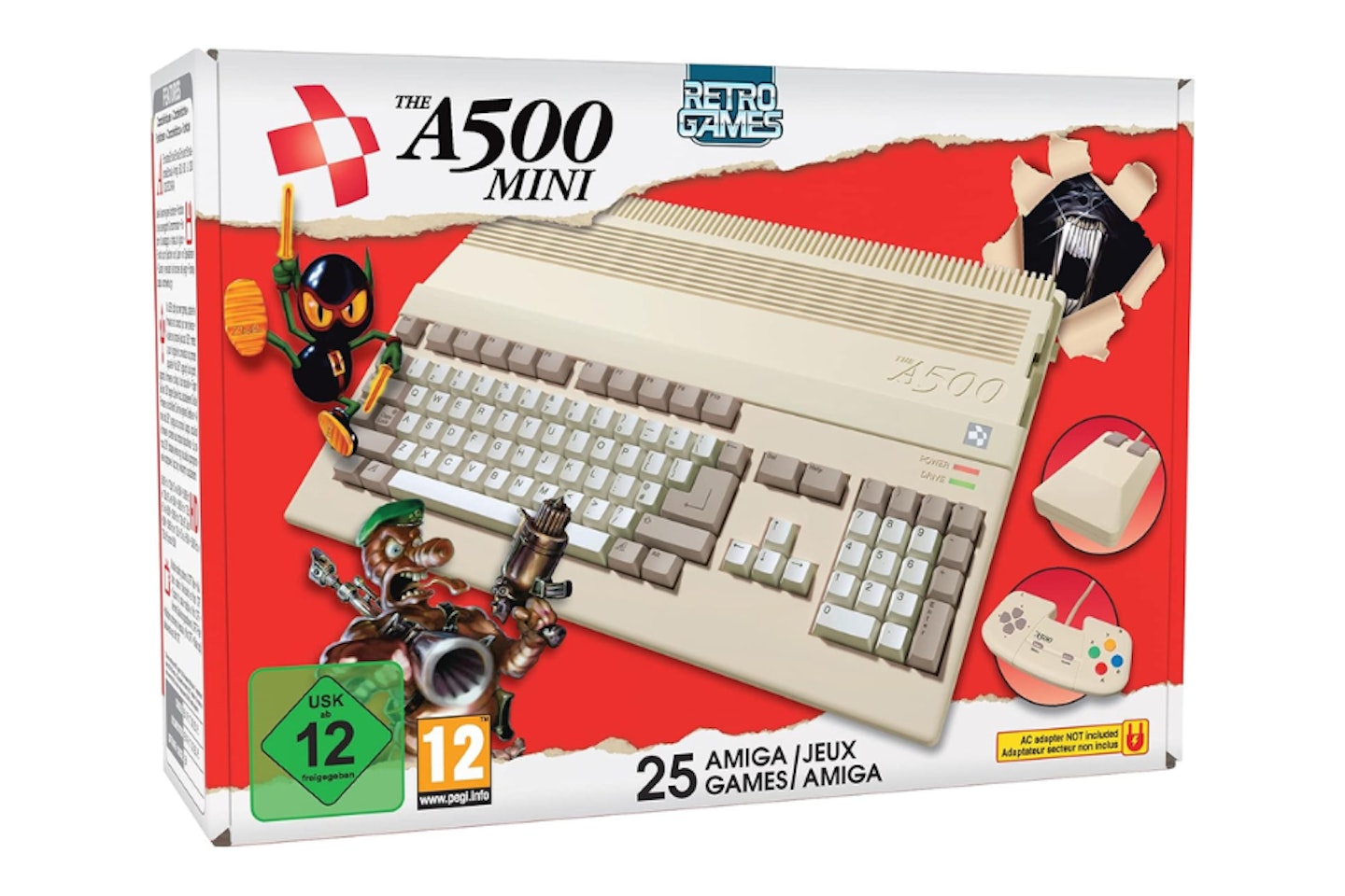 Amiga A500 Mini  - an example of the best retro game console