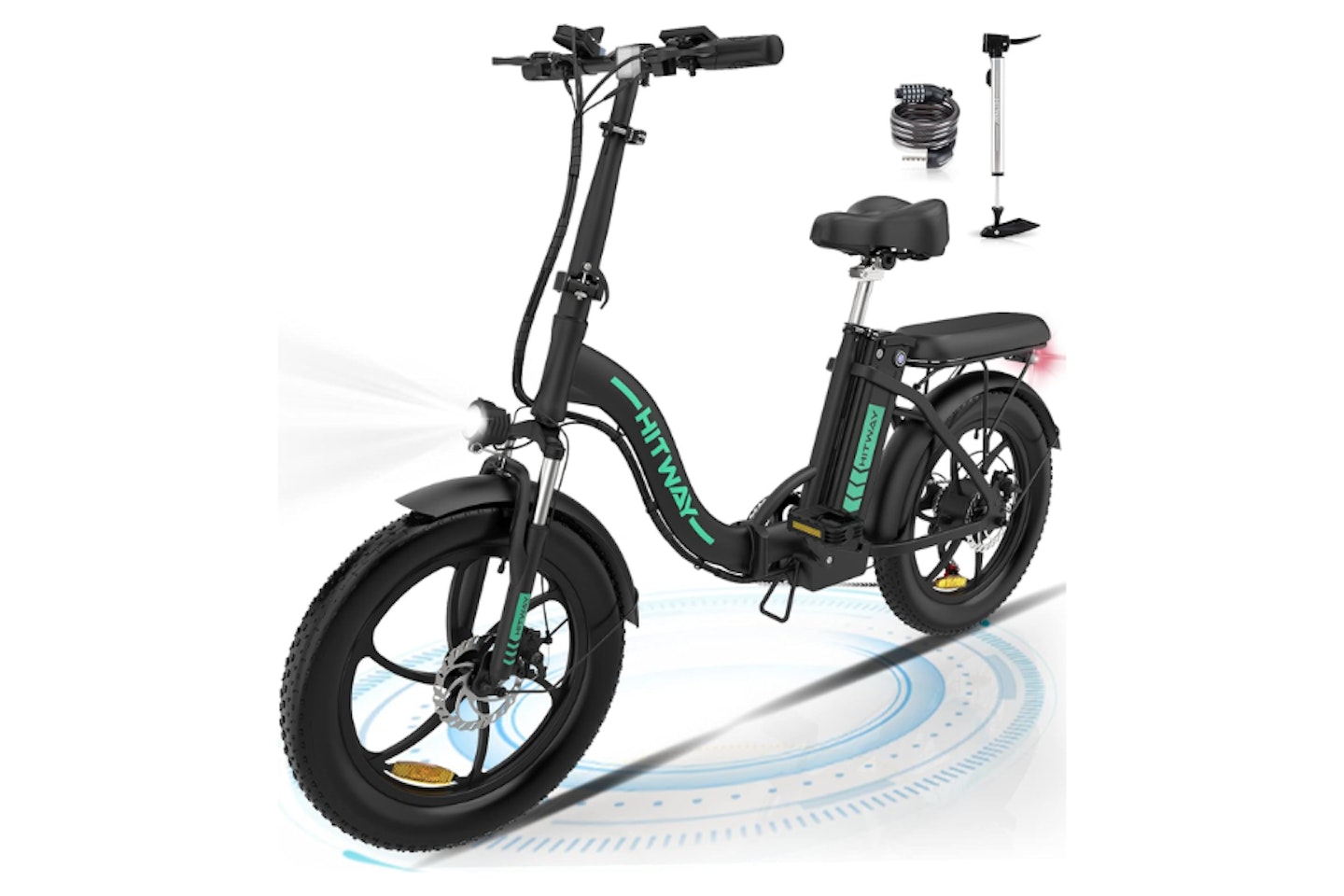 HITWAY Electric Bike, 20" Fat Tire Ebike