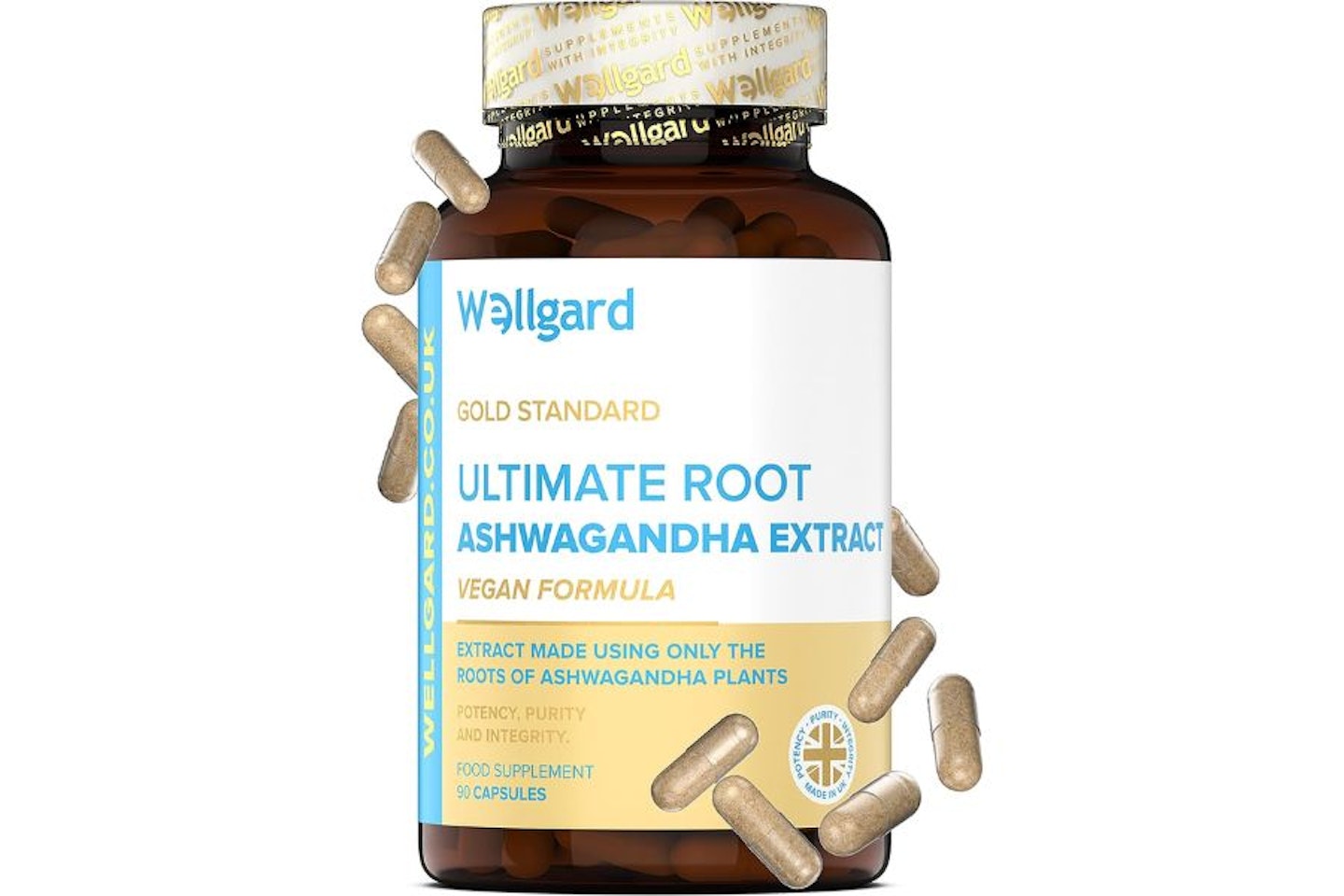 Wellgard Vegan Ashwagandha KSM-66 - best ashwagandha with root KSM-66 extract