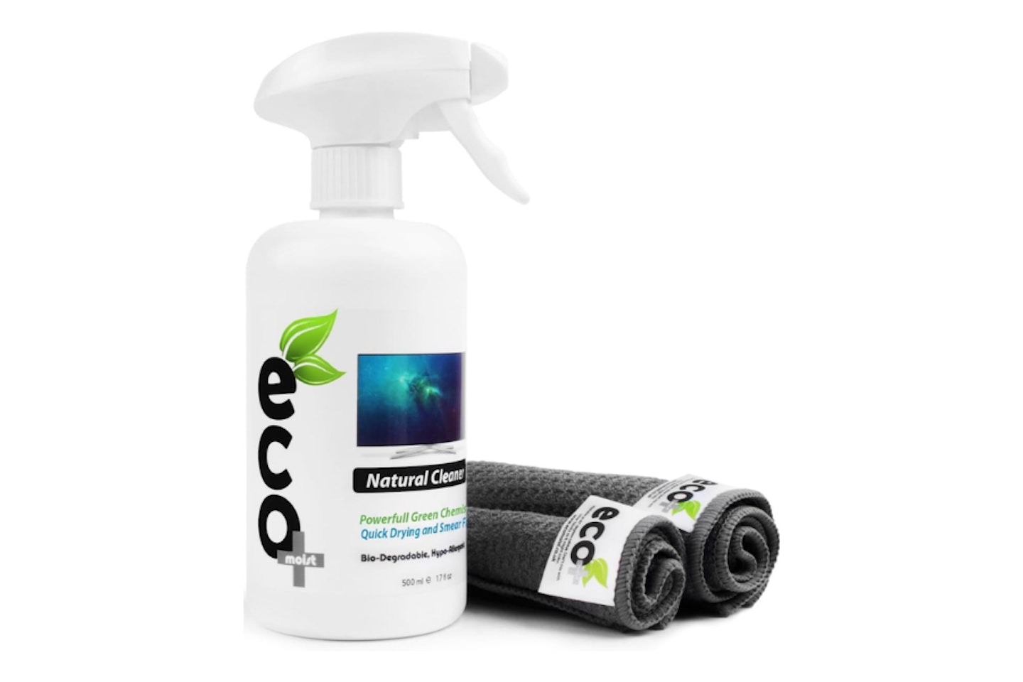 Ecomoist Screen Cleaner 500ml with Two Microfibre Towels  - one of the best TV screen cleaner products