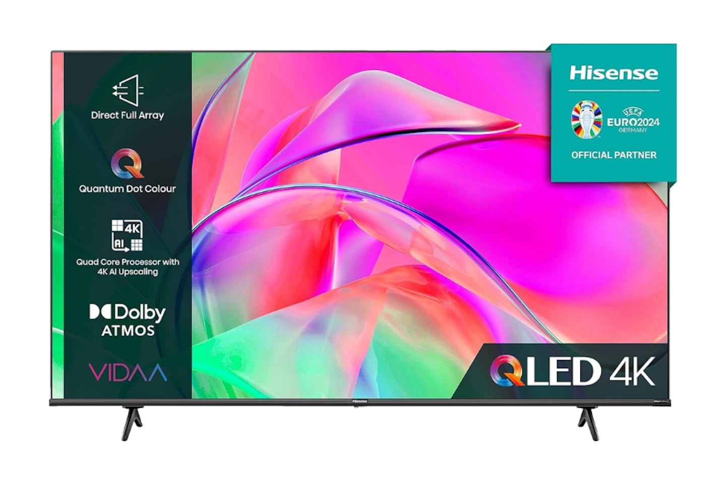 Hisense 65 Inch QLED Smart TV 65E77KQTUK - Quantum Dot