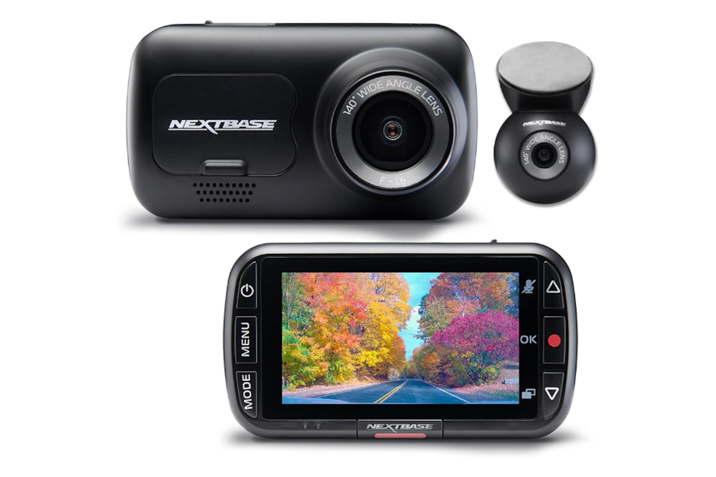  Nextbase 222XR Dash Cam Front and Rear Dash Cam