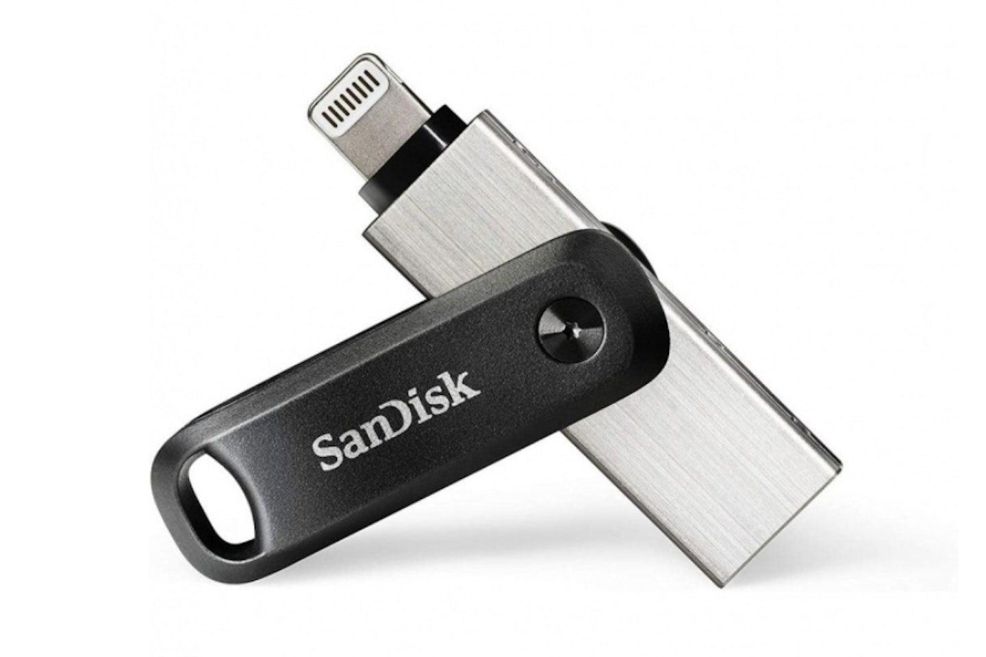 SanDisk 128GB iXpand Flash Drive Go with Lightning and USB 3.0 connectors-A Flash Drive- one of the best ways to transfer photos from iPhone to USB stick