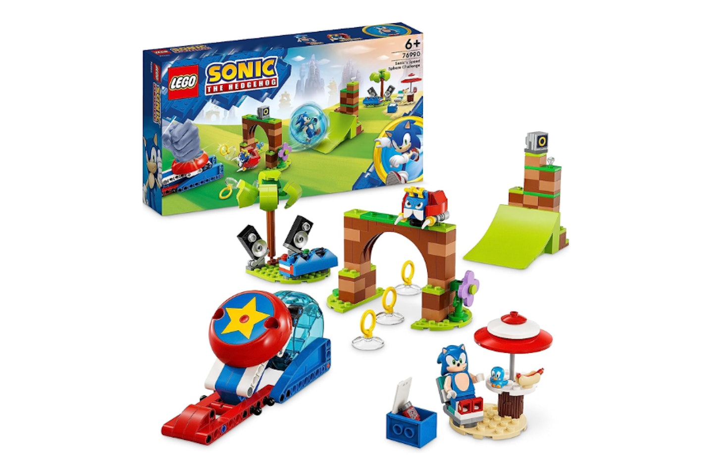 LEGO 76990 Sonic the Hedgehog Sonic's Speed Sphere Challenge Set - one of the best gifts for gamers