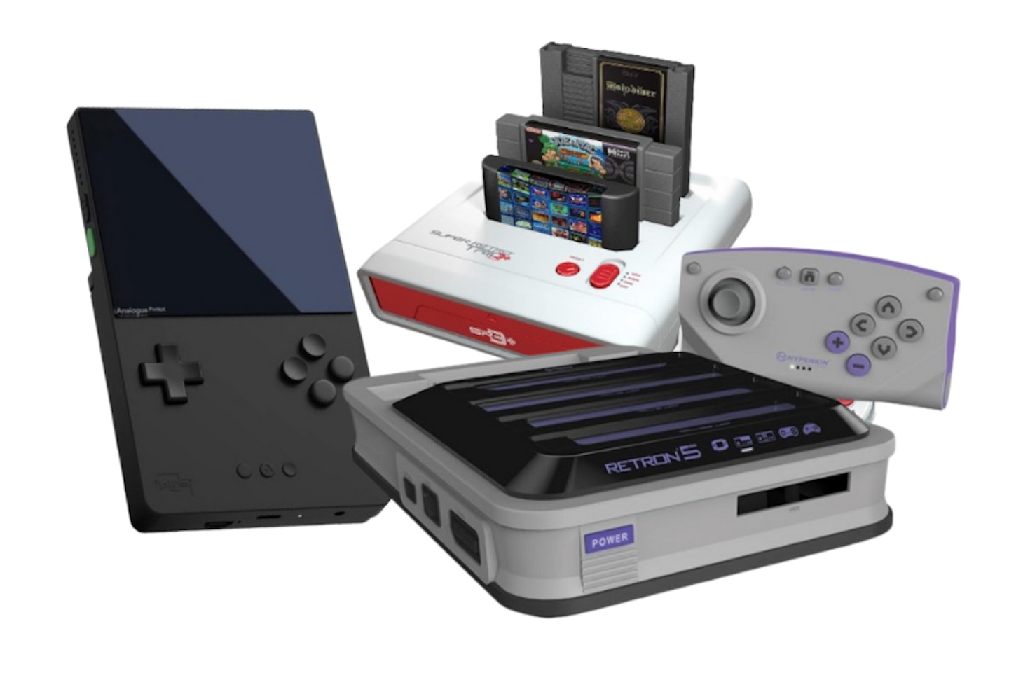 SEVERAL RETRO GAME CONSOLES