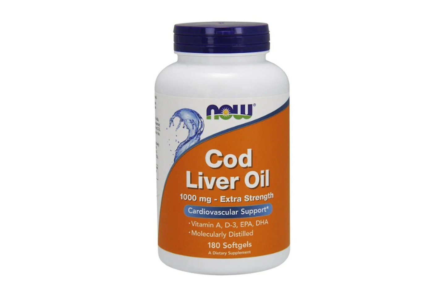 
NOW Foods Cod Liver Oil, 1000mg Extra Strength - 180 softgels