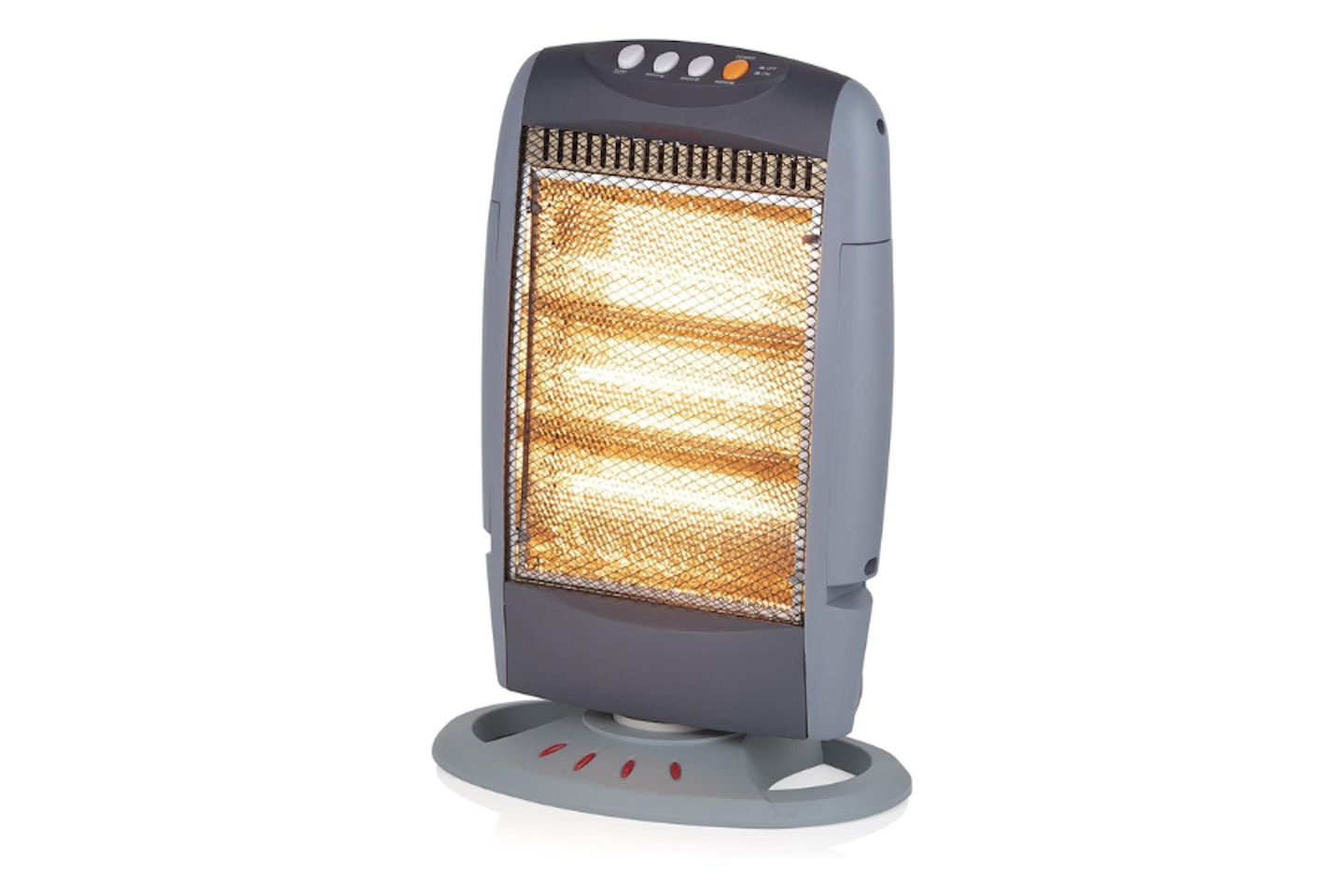 Warmlite WL42005N Three Bar Halogen Heater, Wide Angle Oscillation Function, 1200 W, Grey