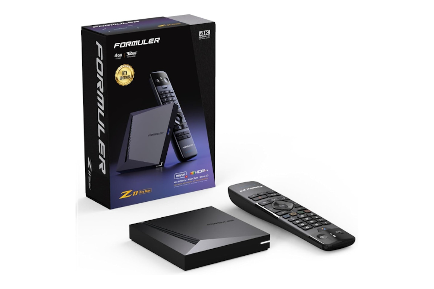 Formuler Z11 Pro MAX BT1 Edition with GTV-BT1 Bluetooth Remote - possibly the Best Android TV box