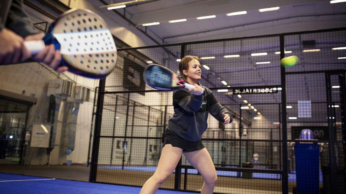 This woman sure is having fun playing Padel in 2024. Image Credit: Getty Images.