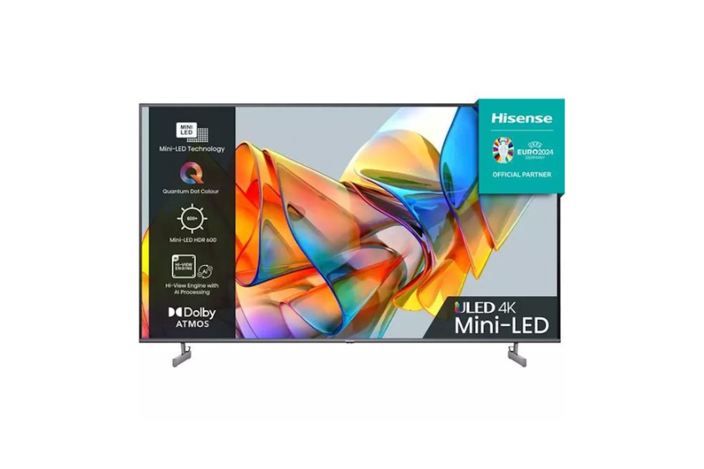 HISENSE 65U6KQTUK 65" Smart 4K Ultra HD HDR Mini-LED TV with Amazon Alexa