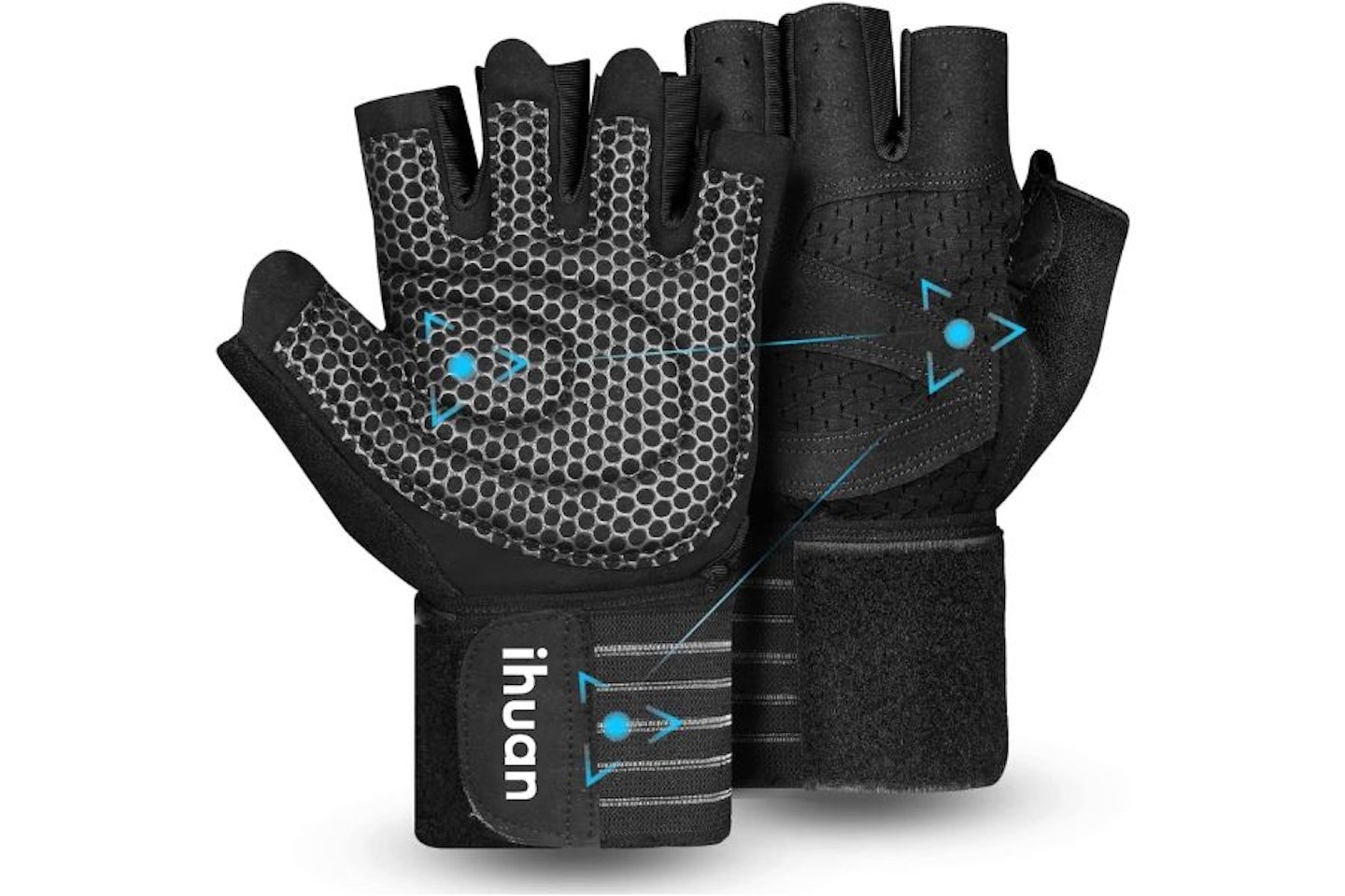 ihuan Ventilated Weight Lifting Workout Gloves
