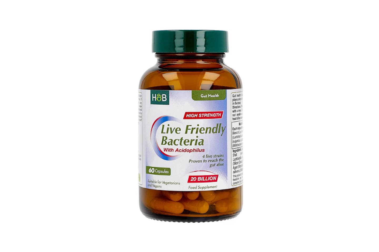 Holland & Barrett Live Friendly Bacteria 20 Billion 60 Capsules