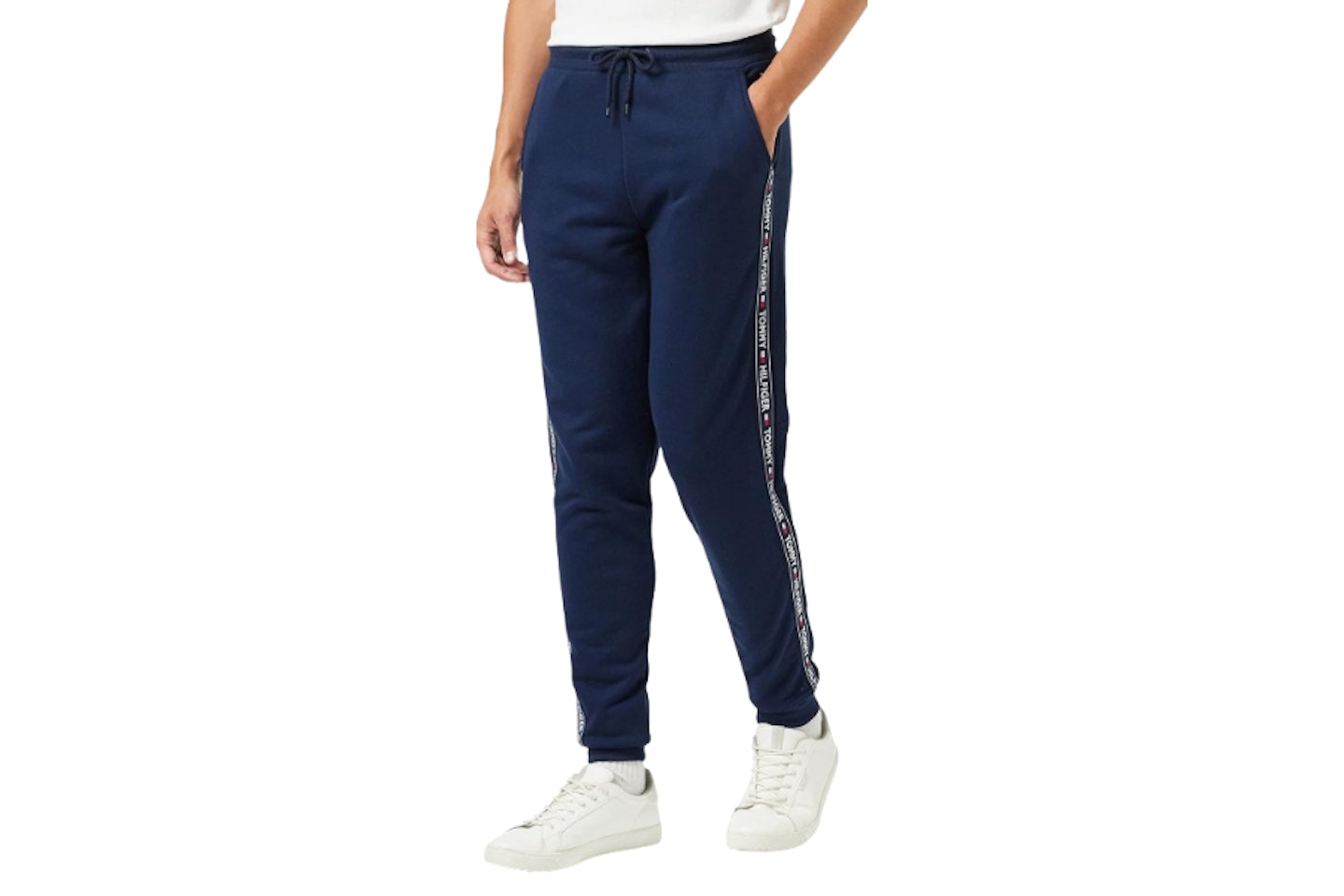 Tommy Hilfiger Men's Repeat Logo Tape Joggers Thermal Trousers 