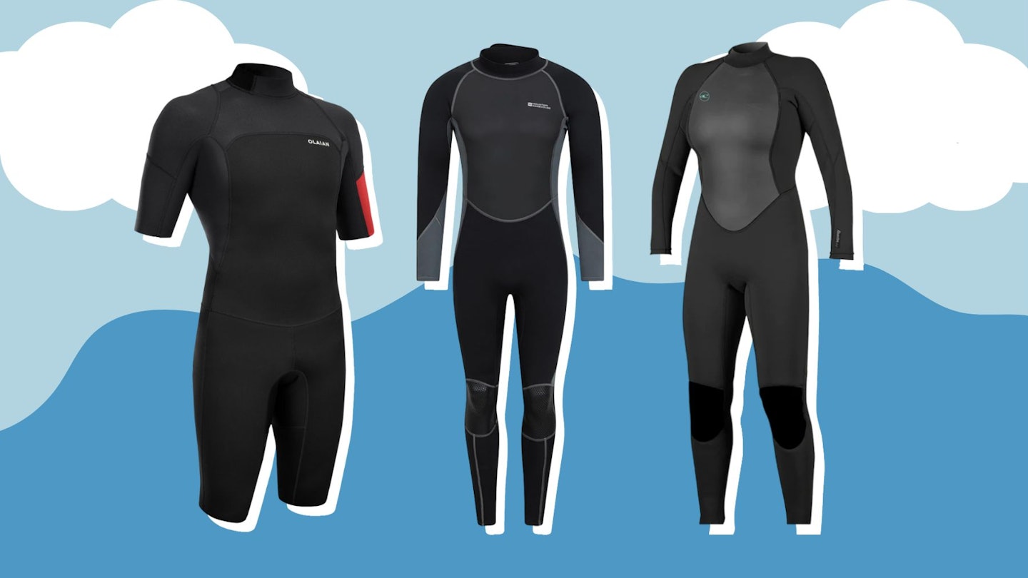 A selection of the best wetsuits. Including Mountain Warehouse, O'Neill and Olaian.