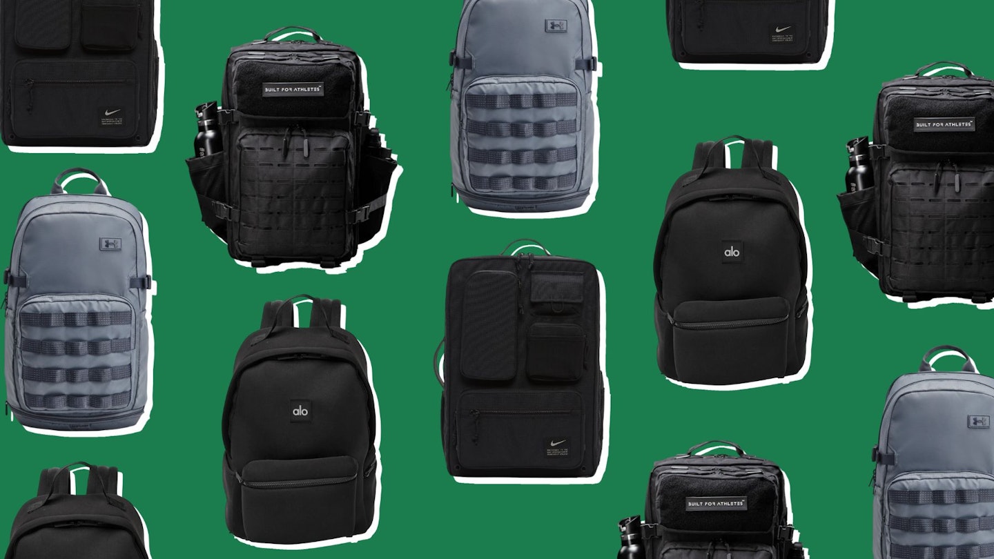 A selection of the best gym backpacks. Includes brands like Under Armour, Nike, Built For Athletes and Alo Yoga.