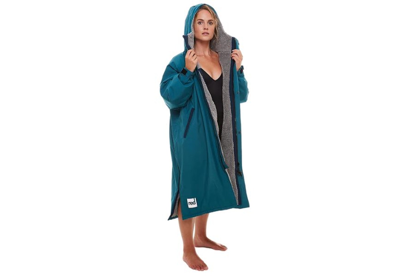 Red Women's Long Sleeve Pro Changing Robe