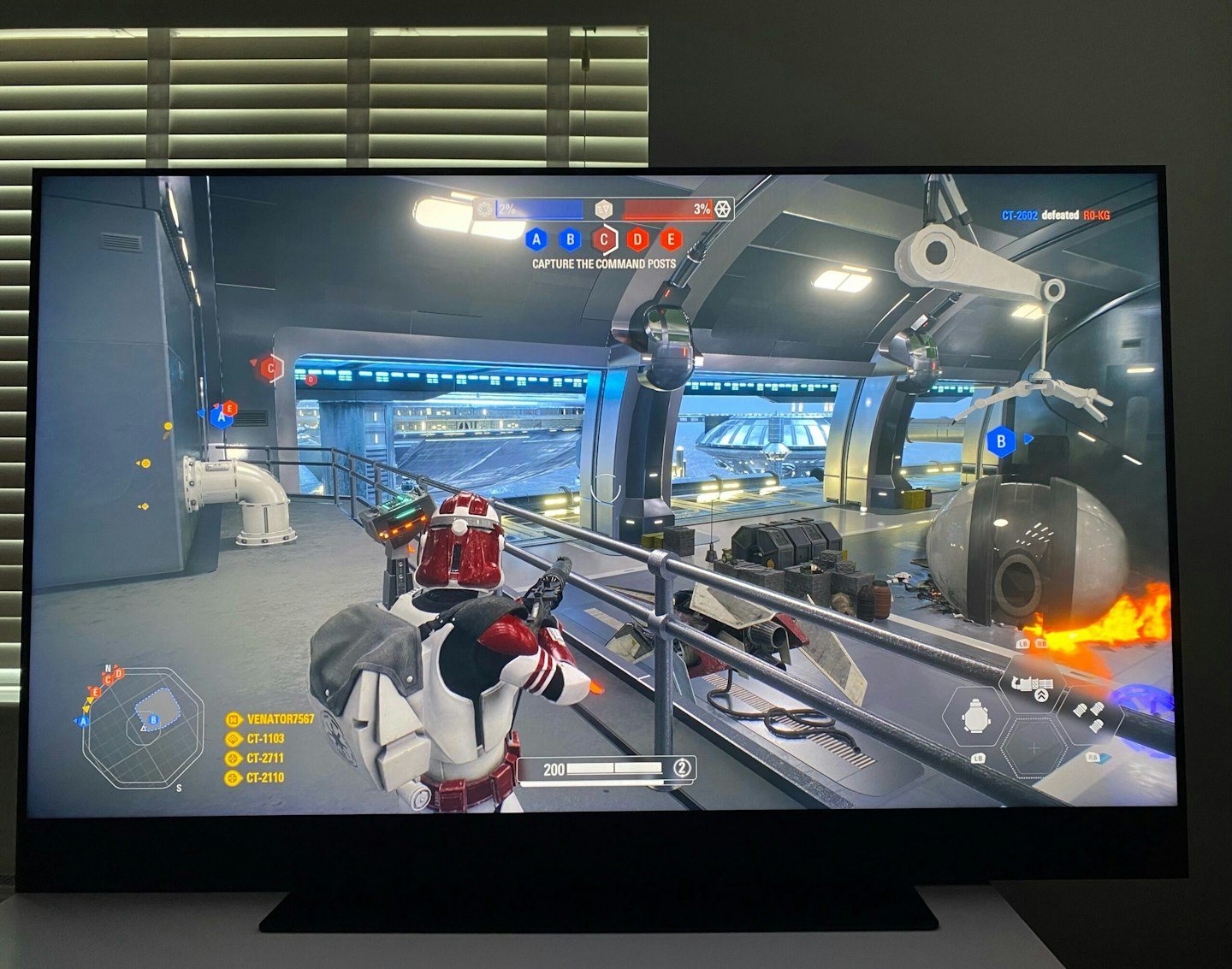 Battlefront 2 on Sky Glass