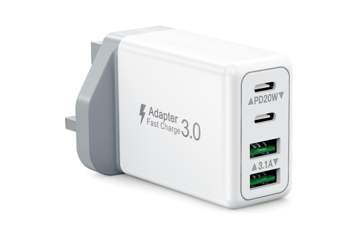 USB C Plug, 40W 4-Port Fast Charger Plug