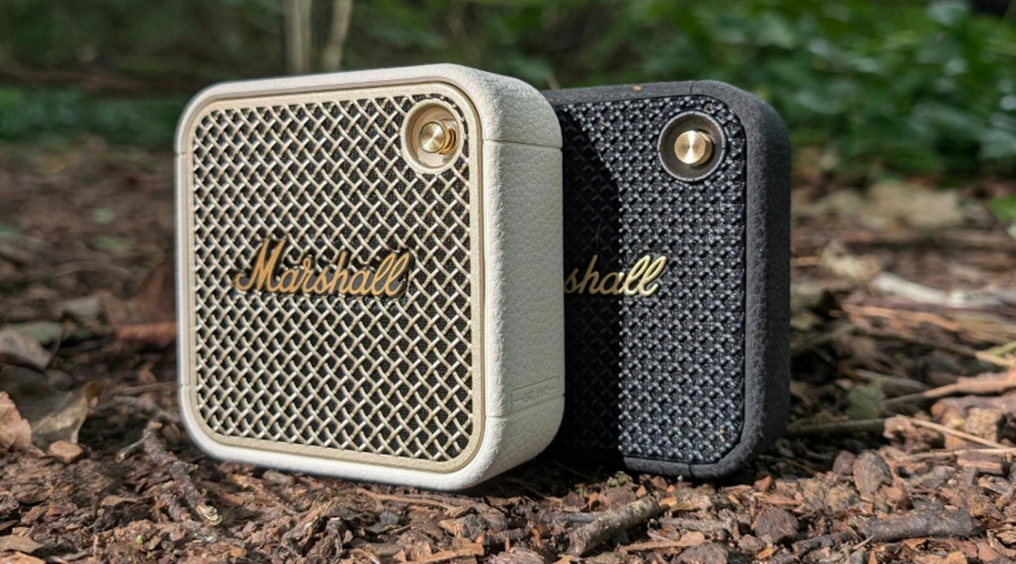 Marshall Willen and Marshall Willen II outside. Best portable Bluetooth speaker options. 