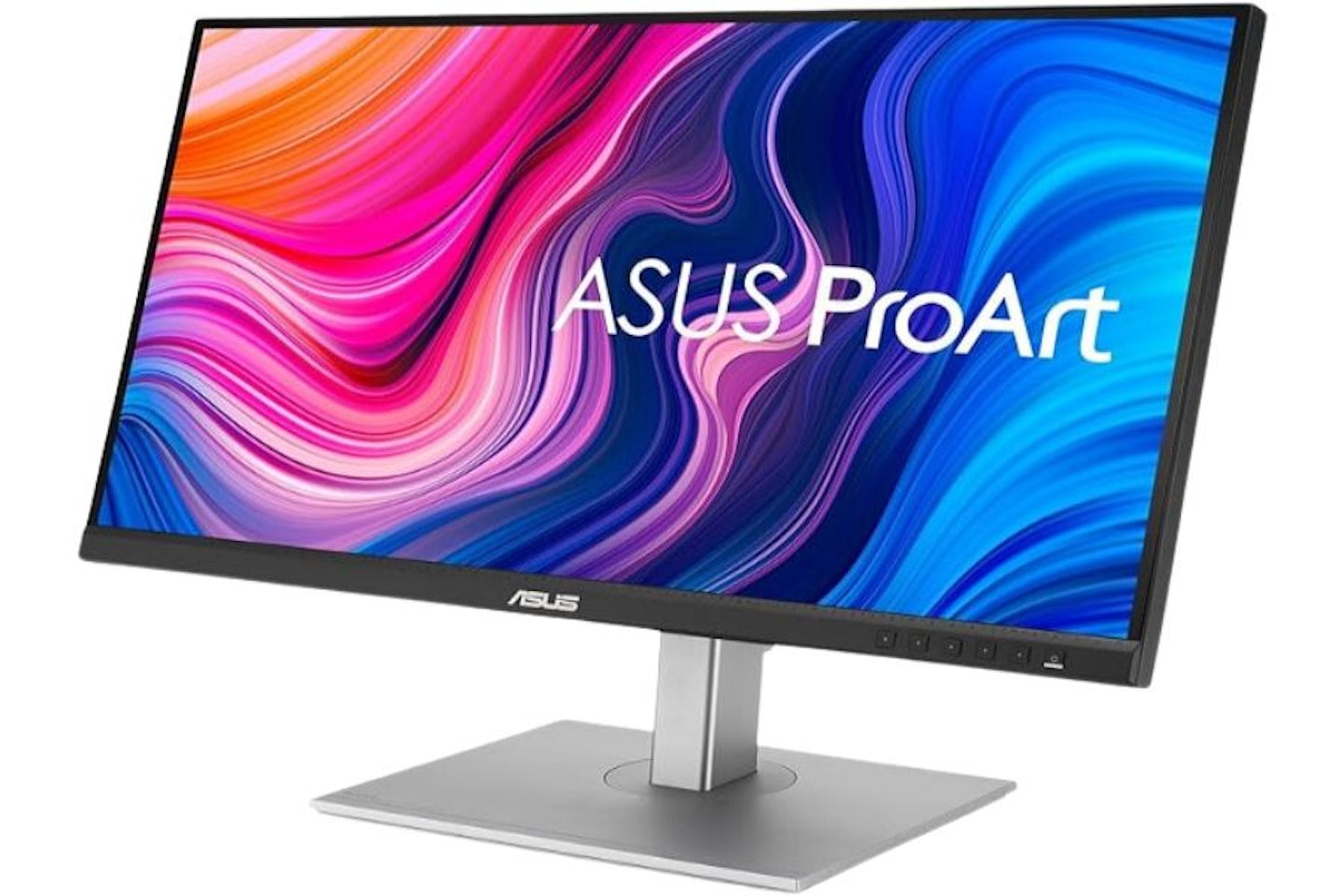 The Asus Pro Art monitor, with a colour gradient on the display
