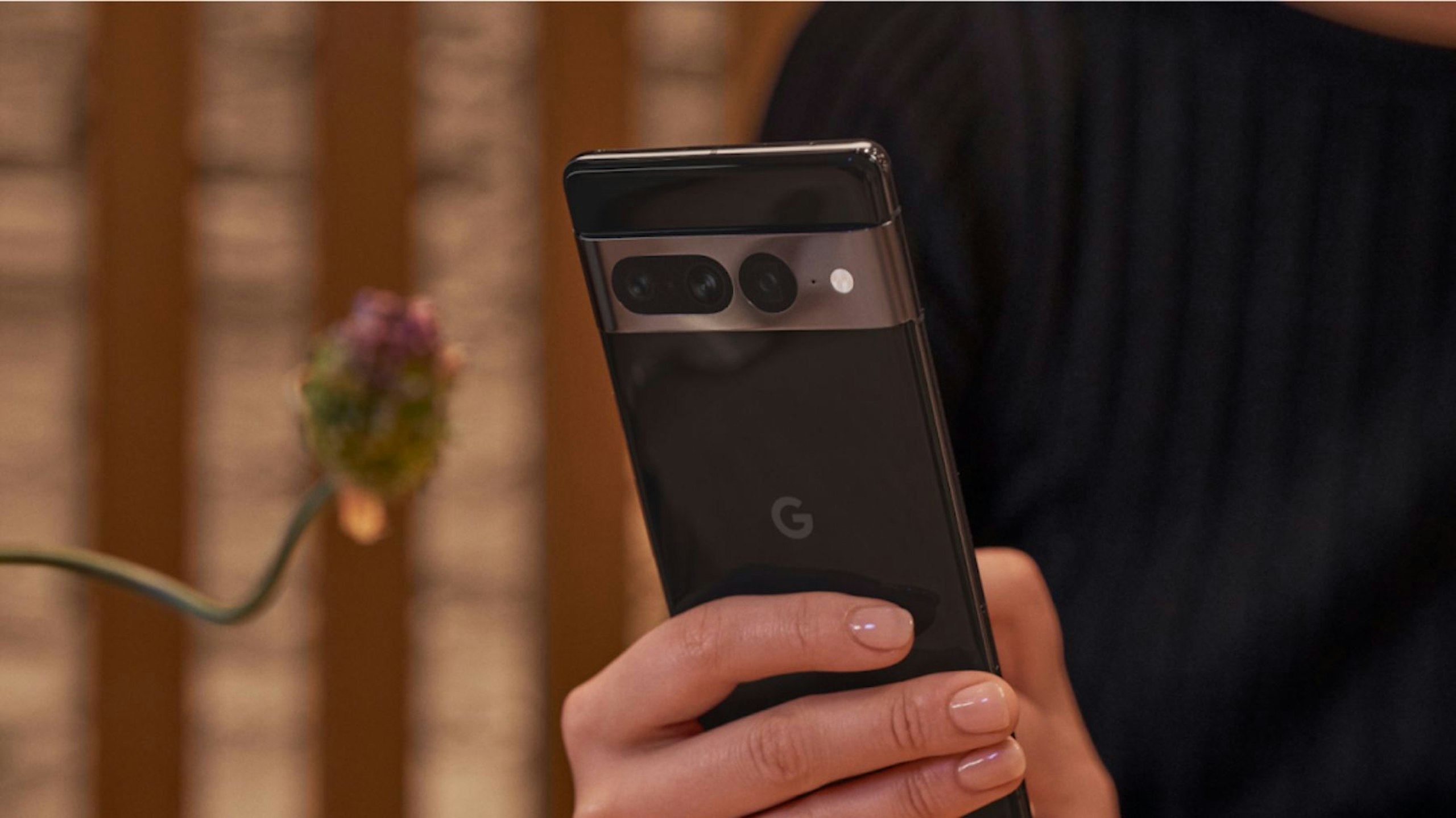 Rear view of a Google Pixel 8 handset