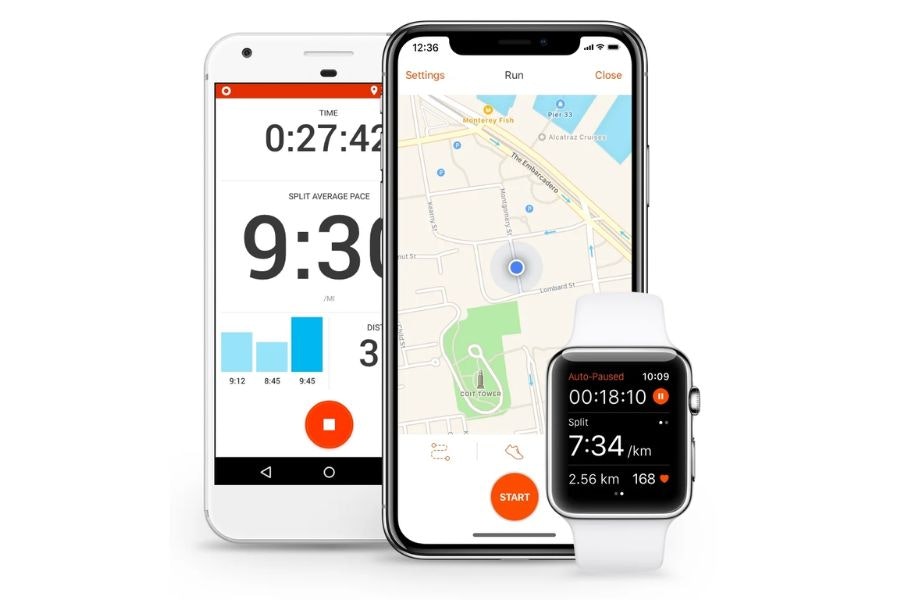 Strava interface as part of the best training apps
