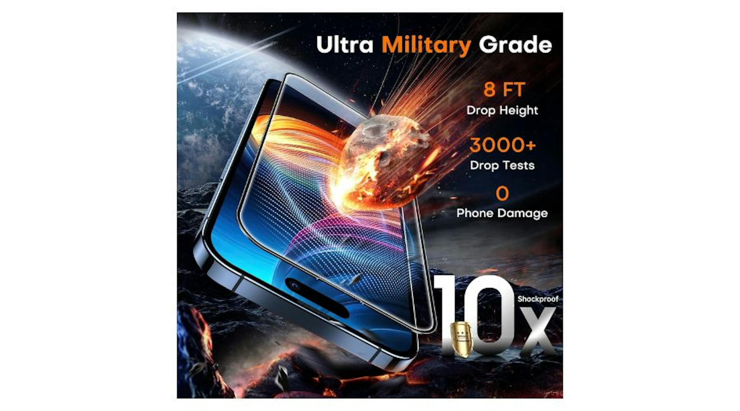 TOCOL 2+1 Pack for iPhone 15 Pro Screen Protector