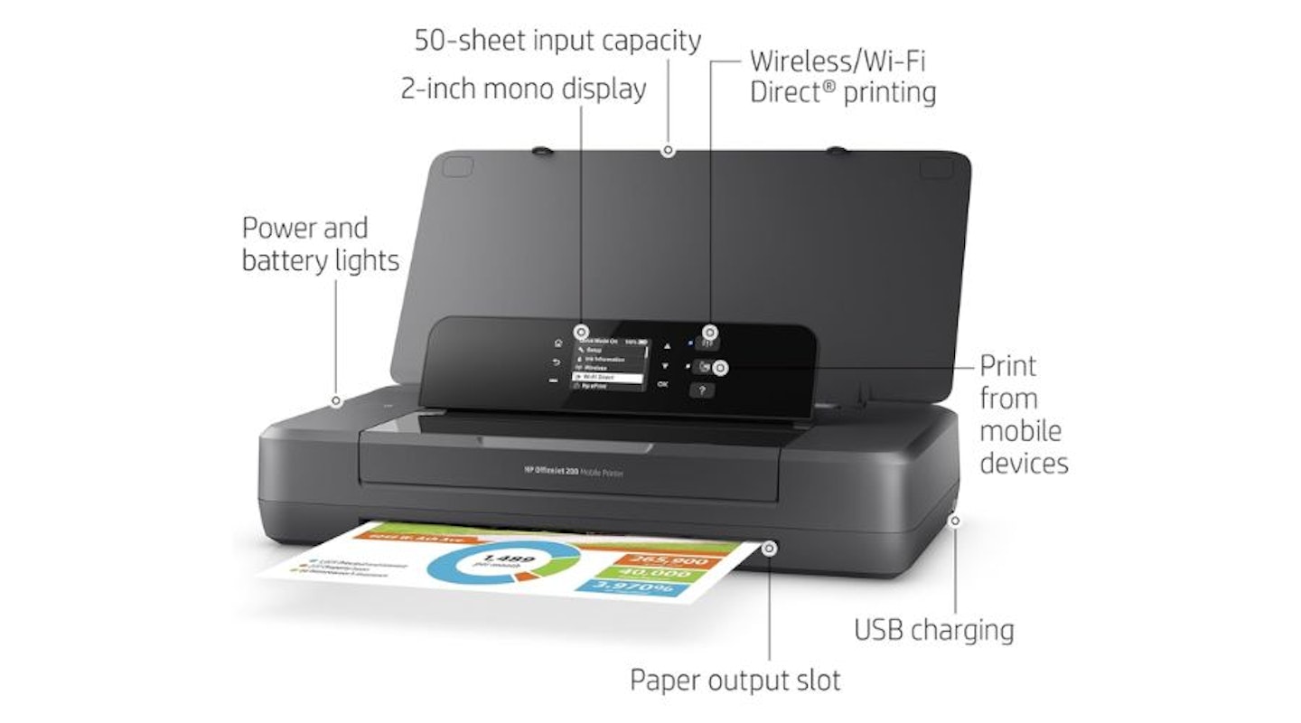 HP 2M32H38 Officejet 200 Colour Wireless Mobile Printer