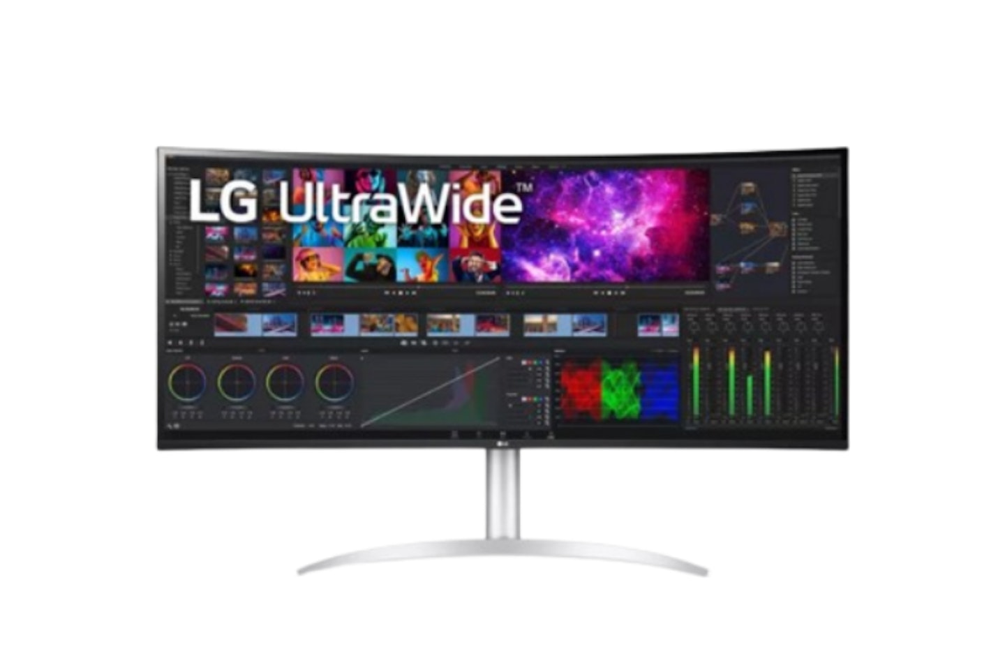 LG 40WP95CP-W UltraWide 5K2K UHD Curved Monitor, 40-inch