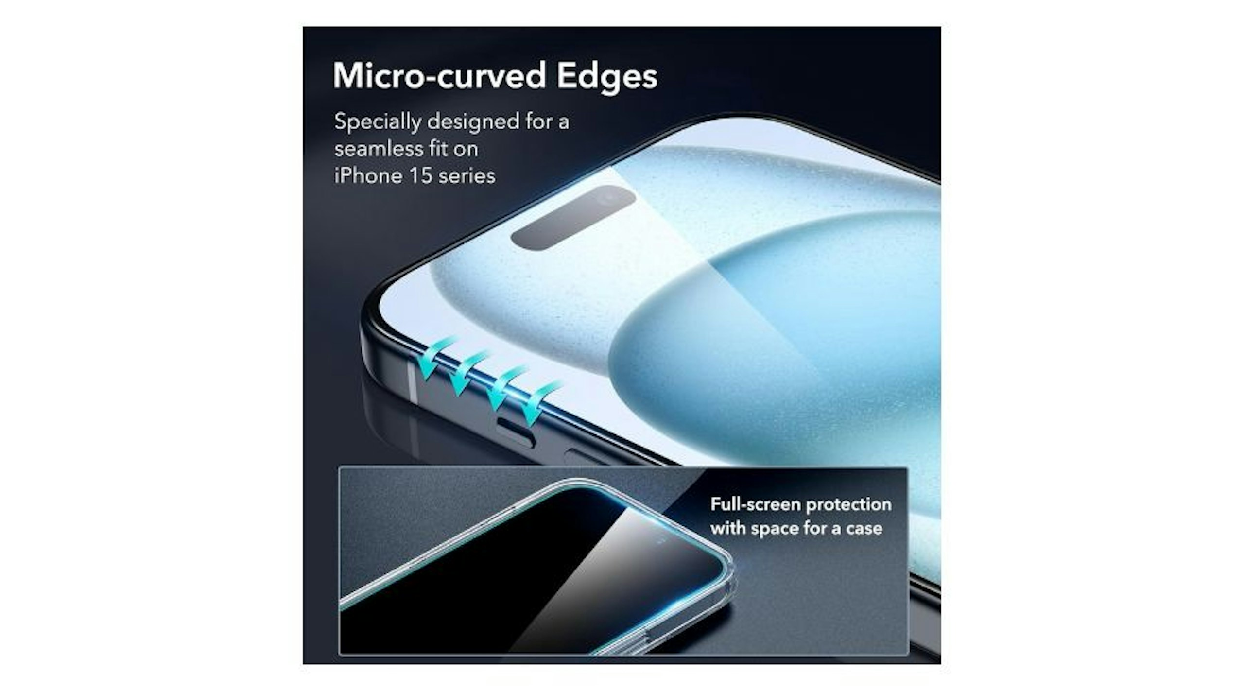 ESR for iPhone 15 Screen Protector Set