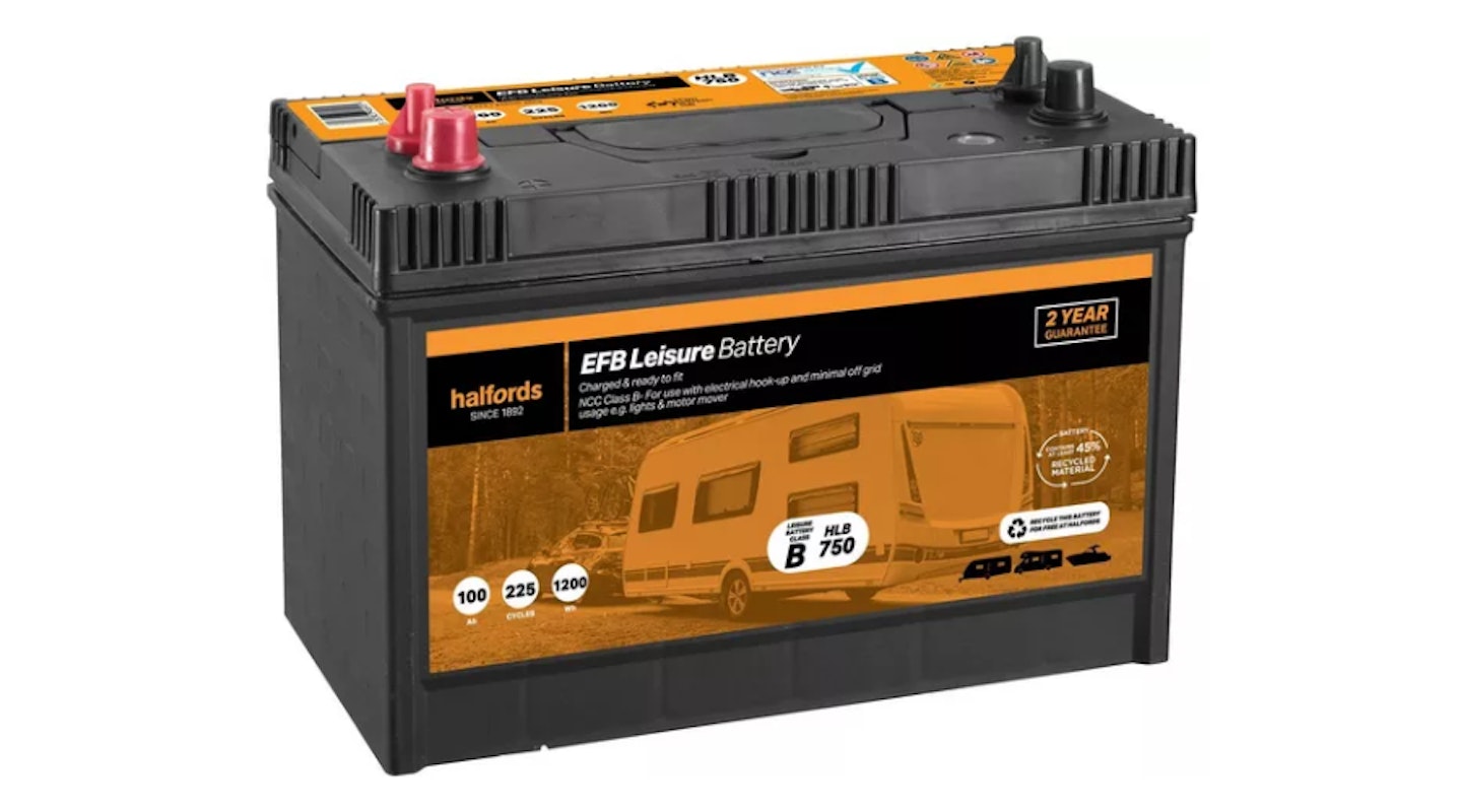 Halfords HLB750 100AH Leisure Battery