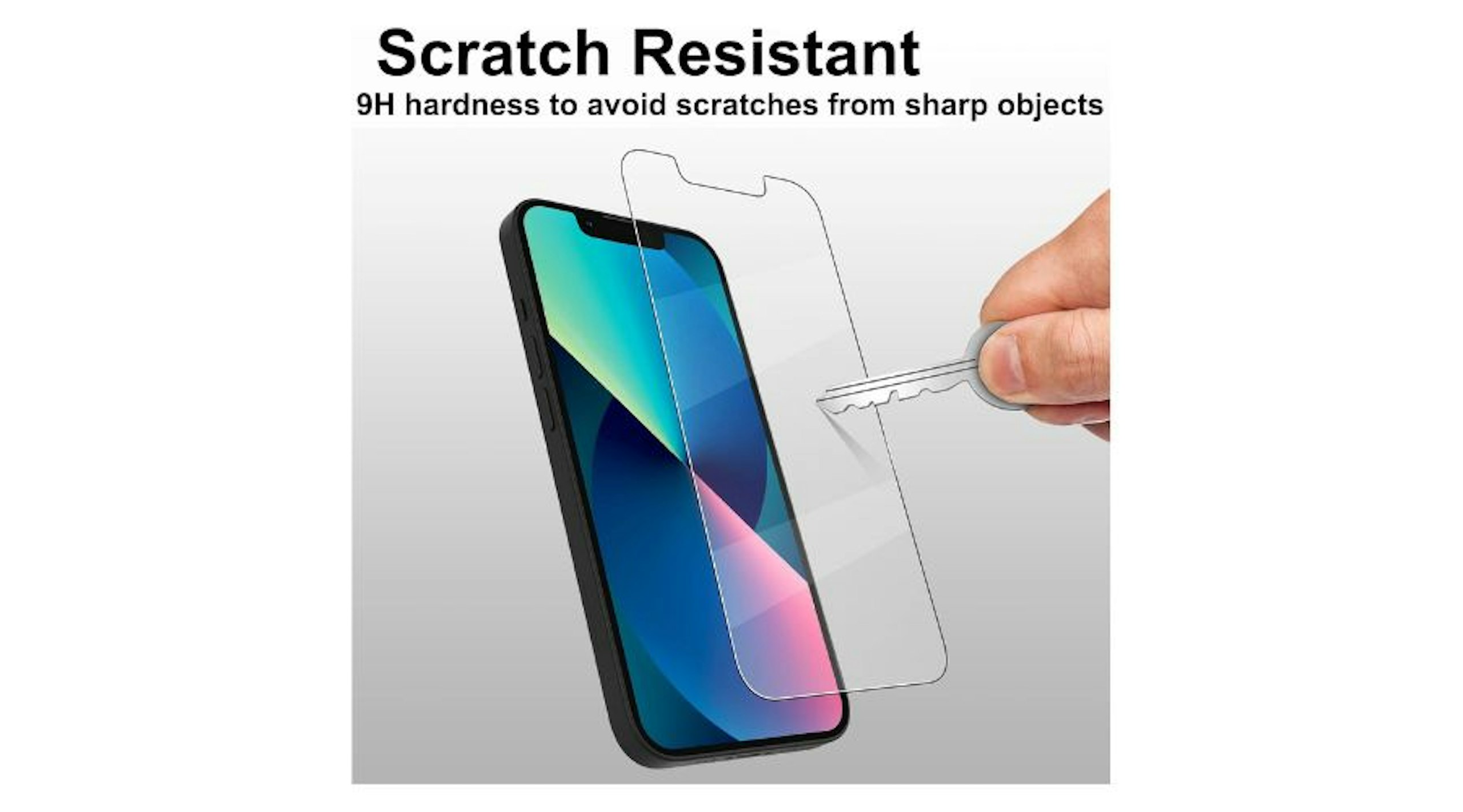 4youquality Screen Protector for iPhone 14, iPhone 13 & iPhone 13 Pro