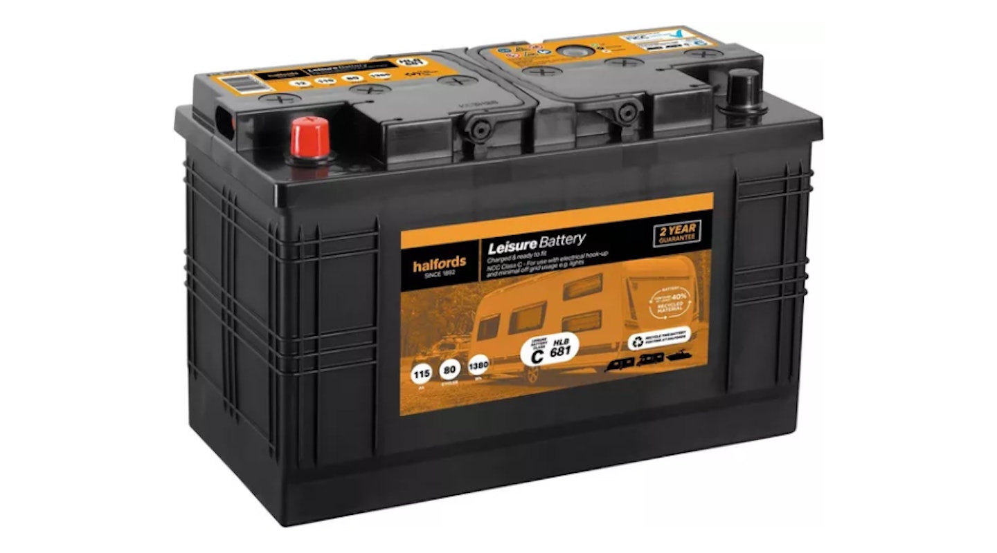 Halfords HLB681 115Ah Leisure Battery