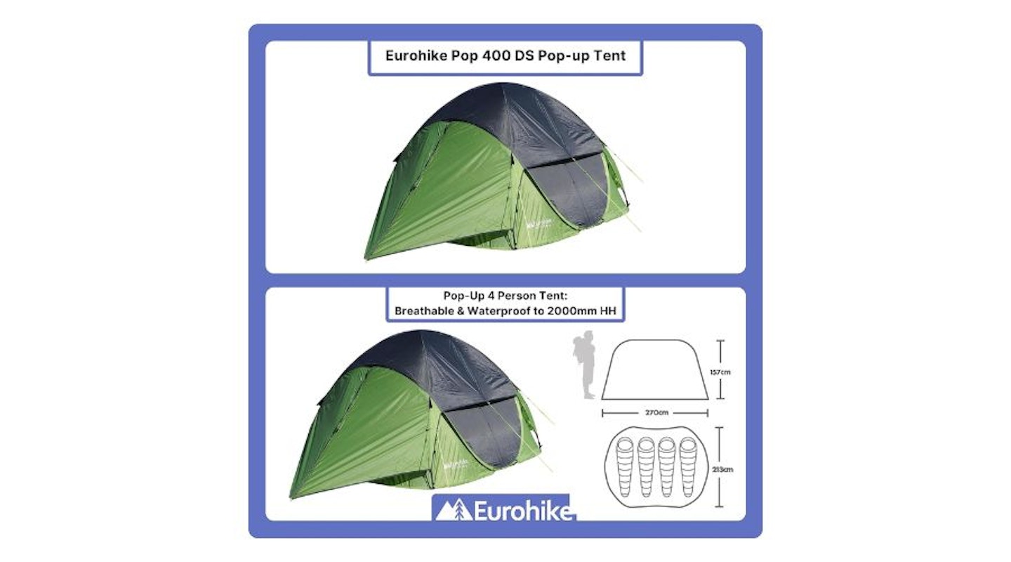 Eurohike Pop 400 DS Tent