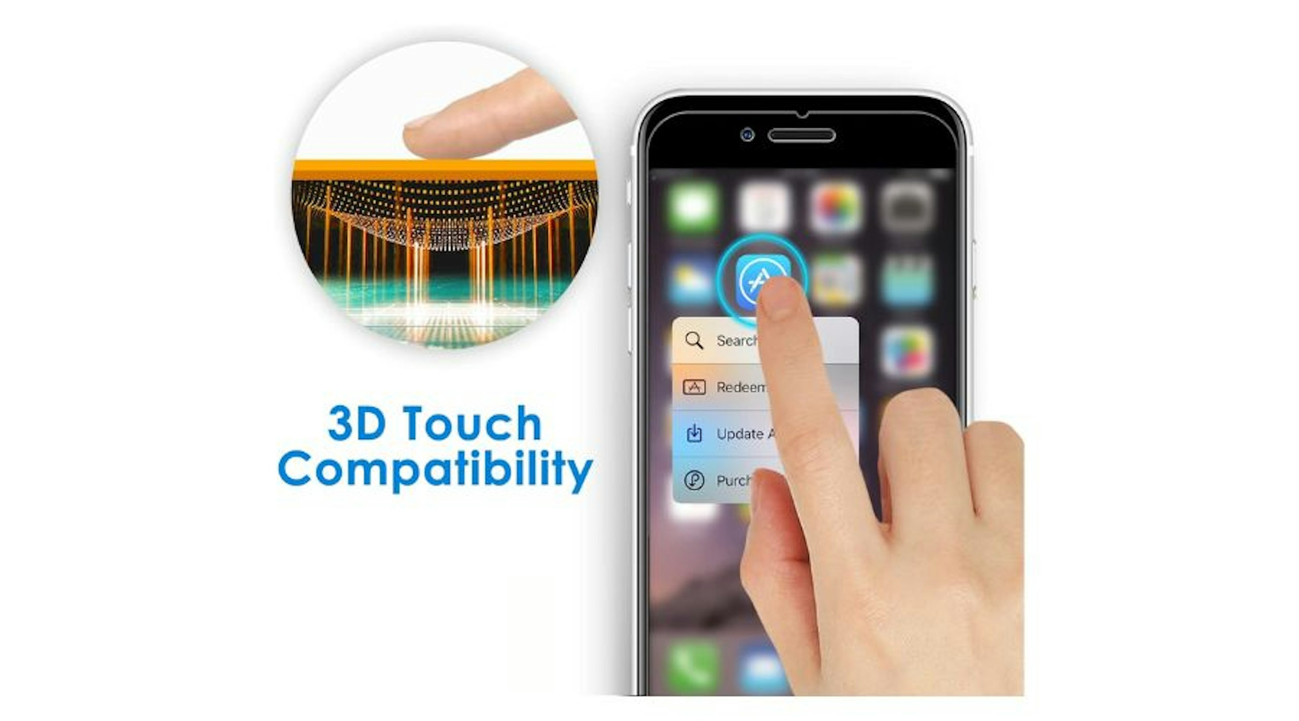 JETech 3-Pack Screen Protector for iPhone SE 2020