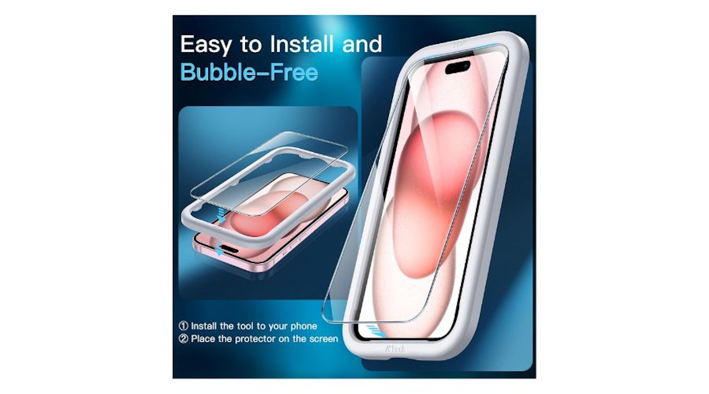 JETech Screen Protector for iPhone 15