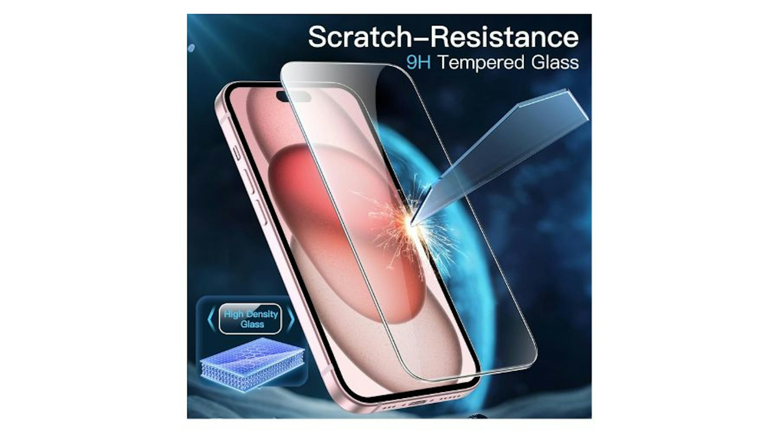 JETech Screen Protector for iPhone 15