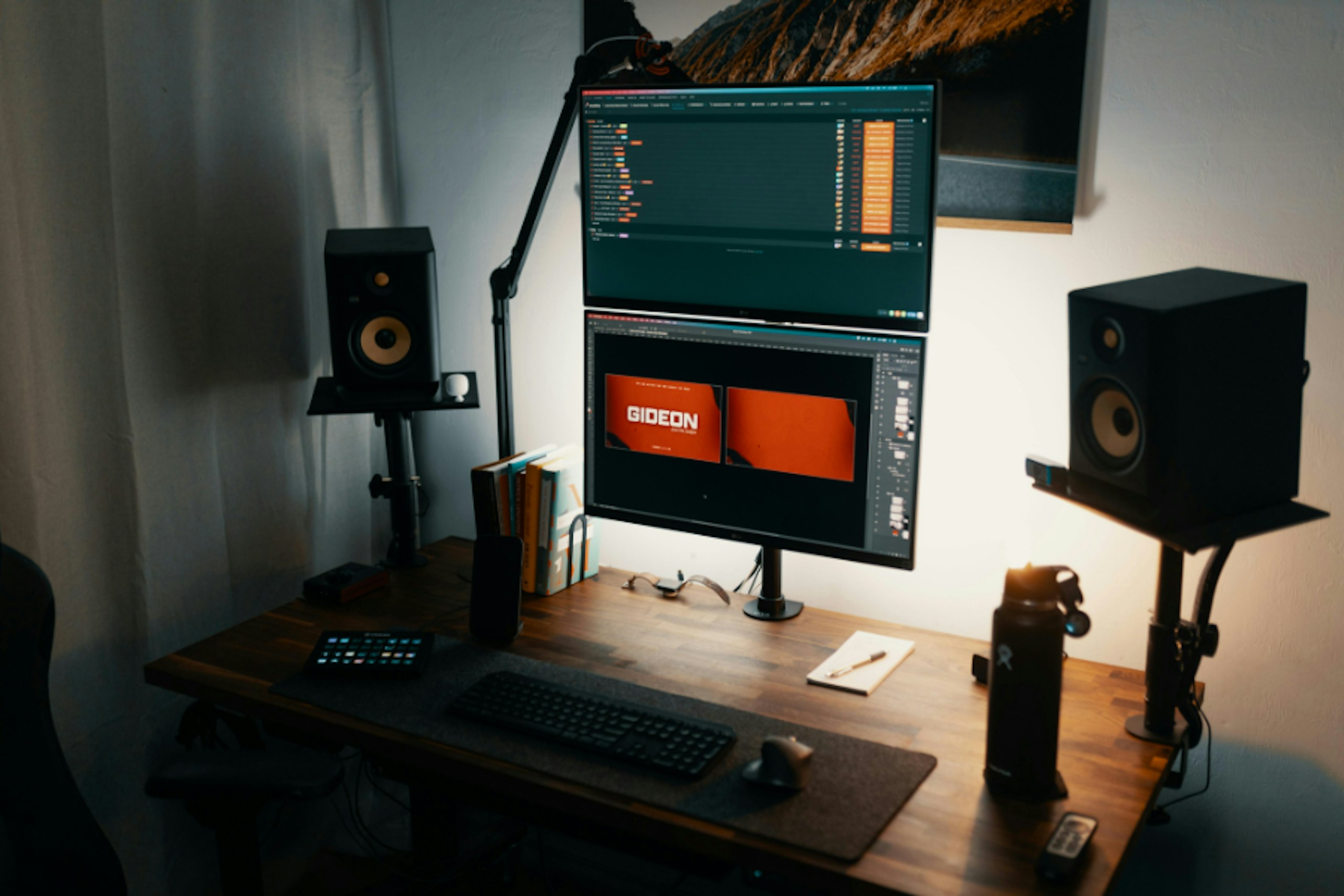 a pc with speakers