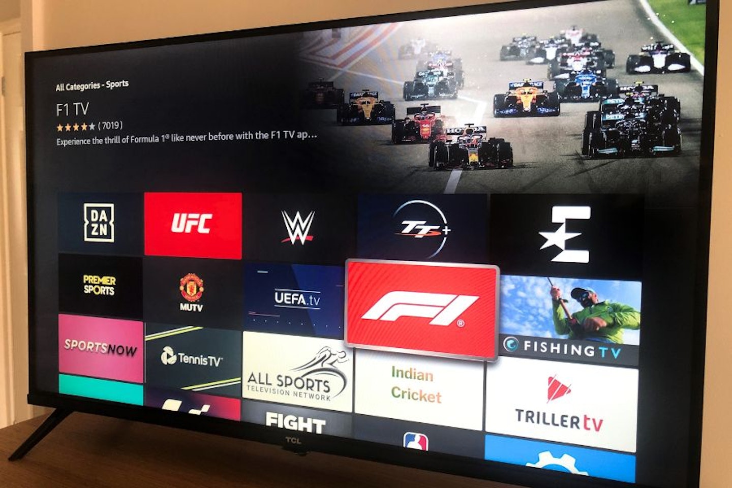 a TV for sport with sports channel apps