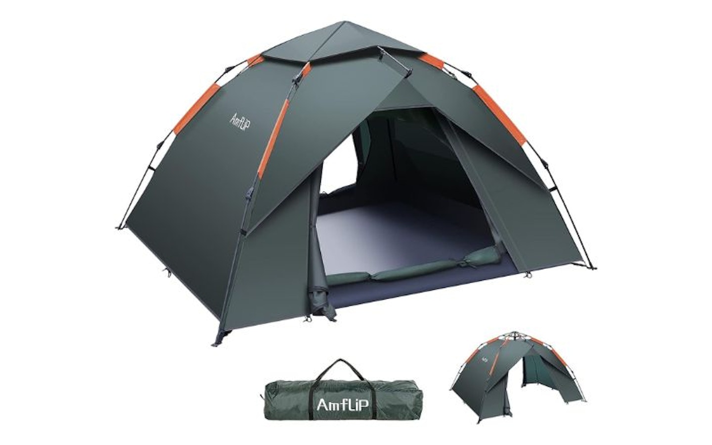 Amflip Camping Automatic 3 Man Person Instant Tent
