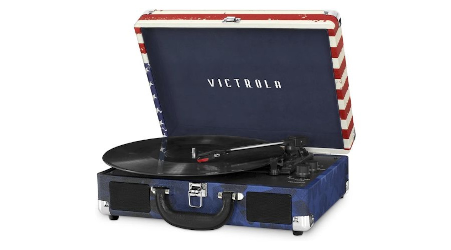 Victrola Vintage 3-Speed Bluetooth Suitcase Turntable