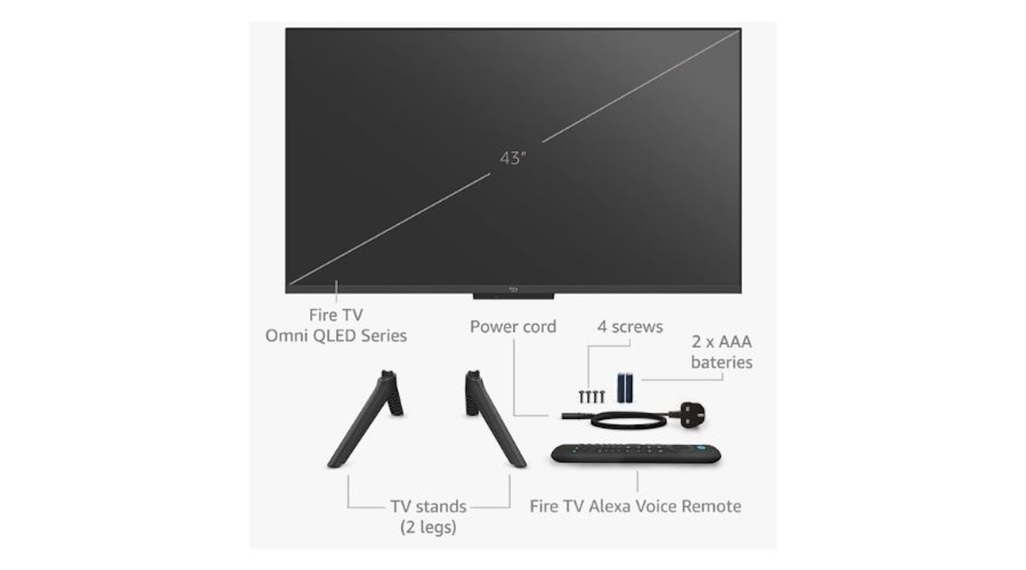 Amazon Fire TV 43-inch Omni QLED series 4K UHD smart TV