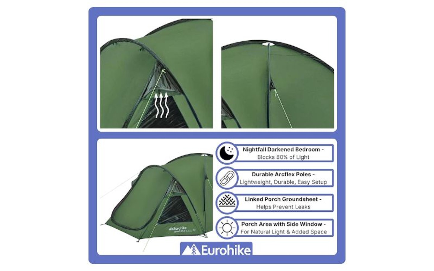 Eurohike Cairns 3 DLX Nightfall Tent