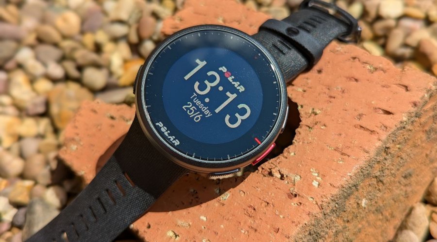 Polar Vantage V2 watch on brick