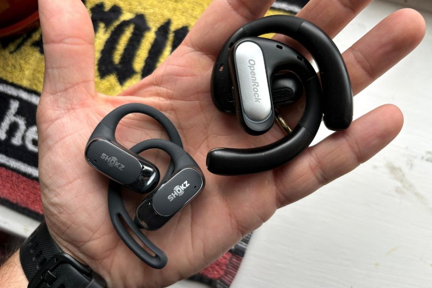 Shokz OpenFit Air and the OneOdio OpenRock Pro
