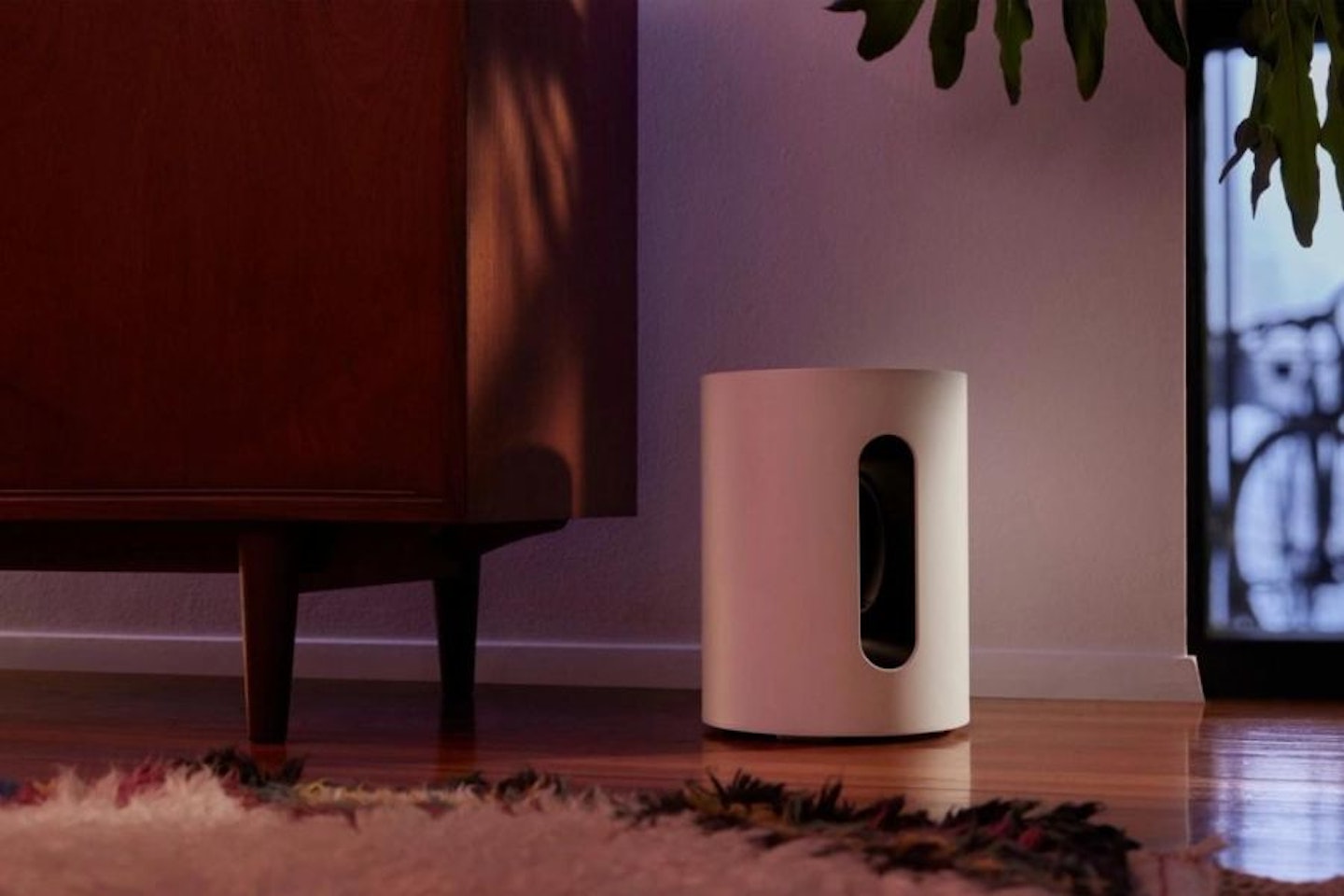 Sonos Sub placed on the floor in a living space