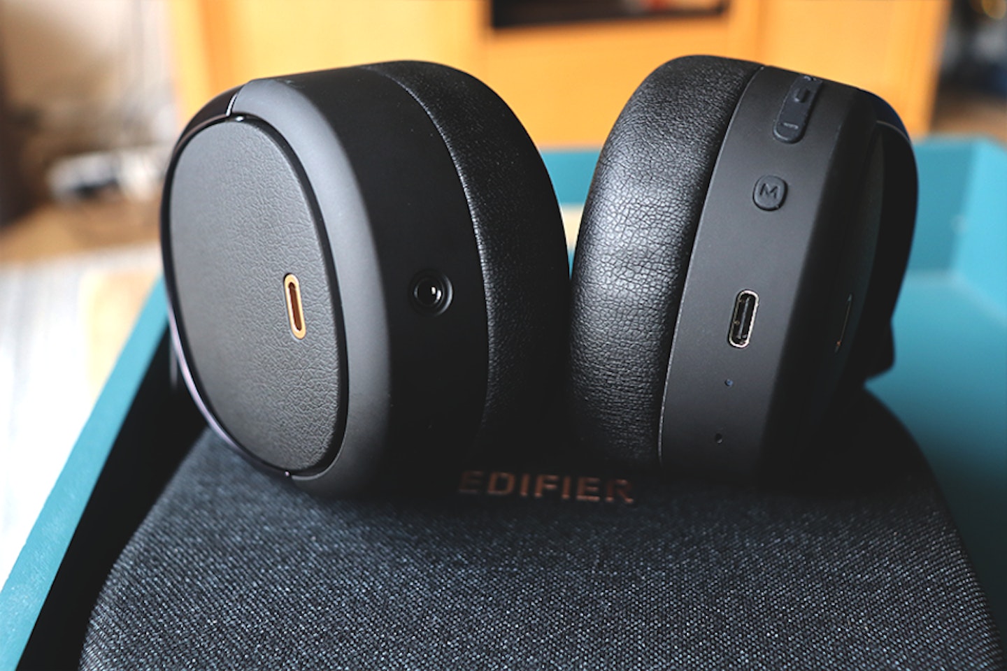 Edifier headphones being reviewed by What's The Best