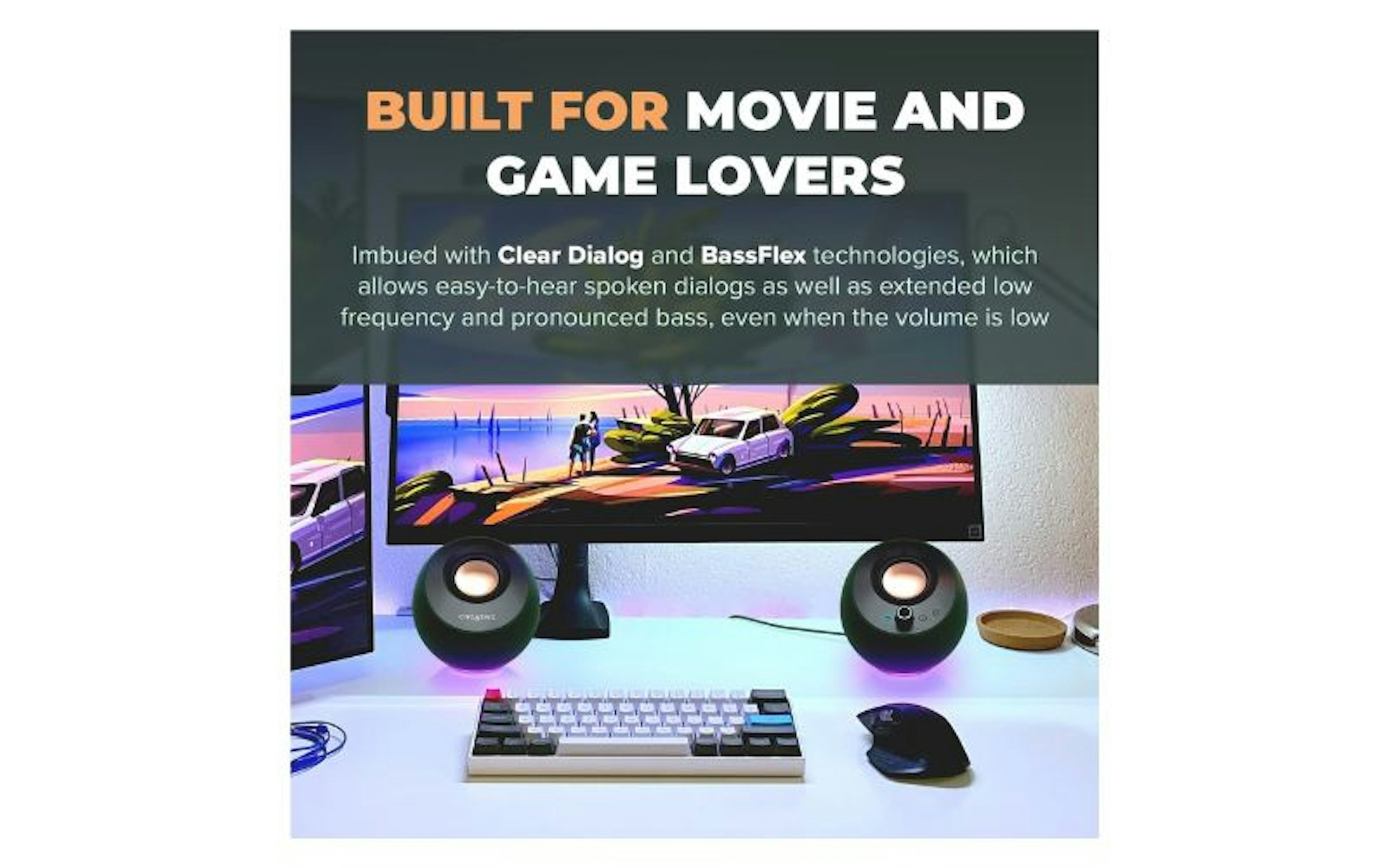 CREATIVE Pebble Pro 2.0 USB-C Computer Speakers